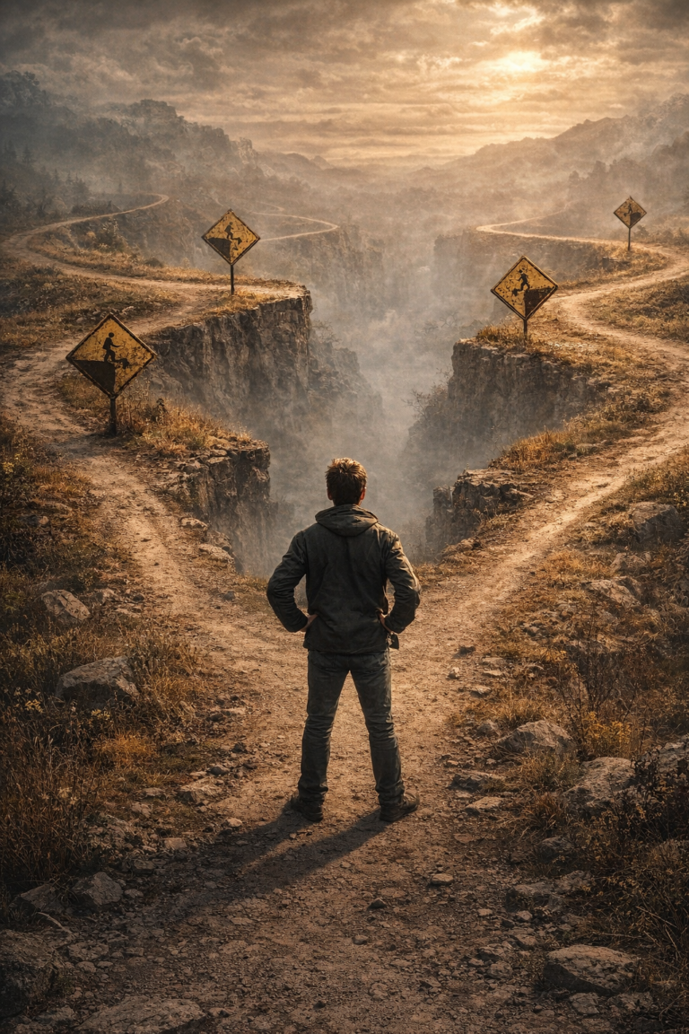 El silencio antes de decidir y el conflicto interno que precede a una decisión importante